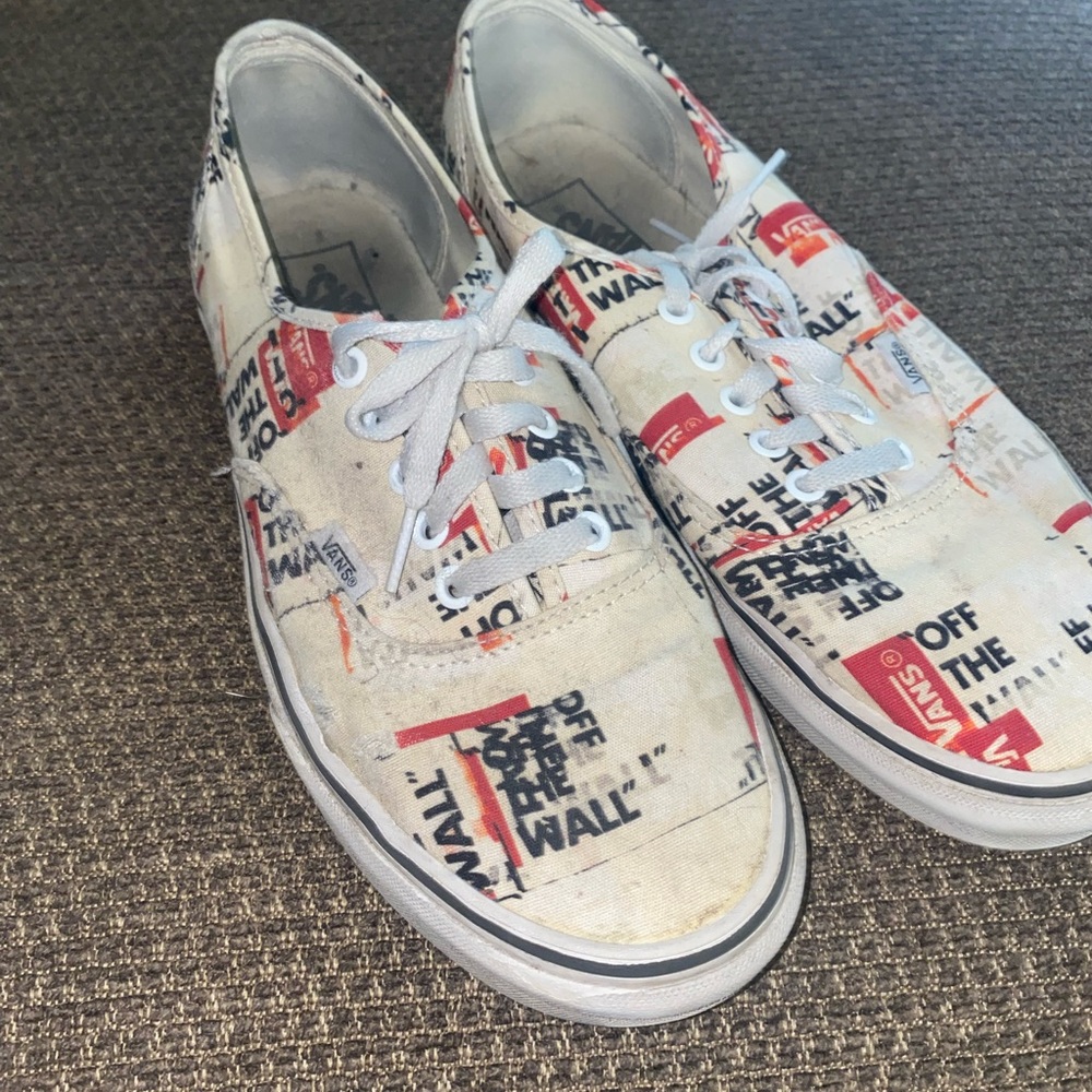 Vans Authentic Packing Tape White Skate Shoes